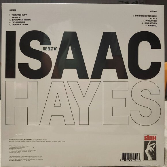 The Best Of Isaac Hayes Limited Edition Electric Smoke Vinyl - Picture 3 of 4